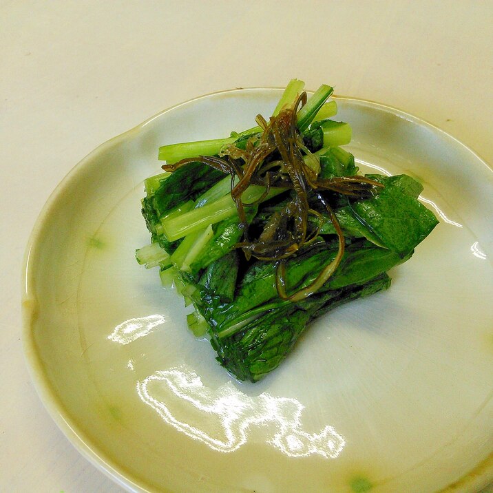 シンプルな壬生菜ミブナの塩漬け
